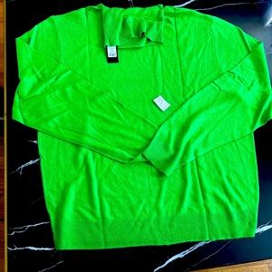 Men Green Turtle neck. Sz 2XL